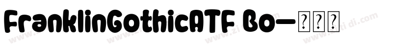 FranklinGothicATF Bo字体转换